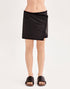 Leather Short Wrap Skirt